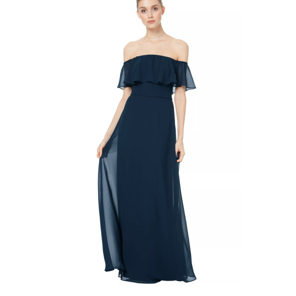 Bill Levkoff Dresses & Skirts - NWT Bill Levkoff Bridesmaid Dress Navy Style 1500